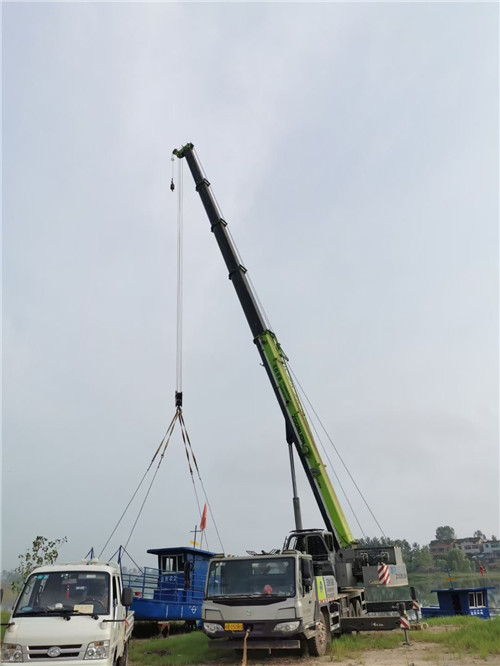 建宁县桥梁建设吊装案例
